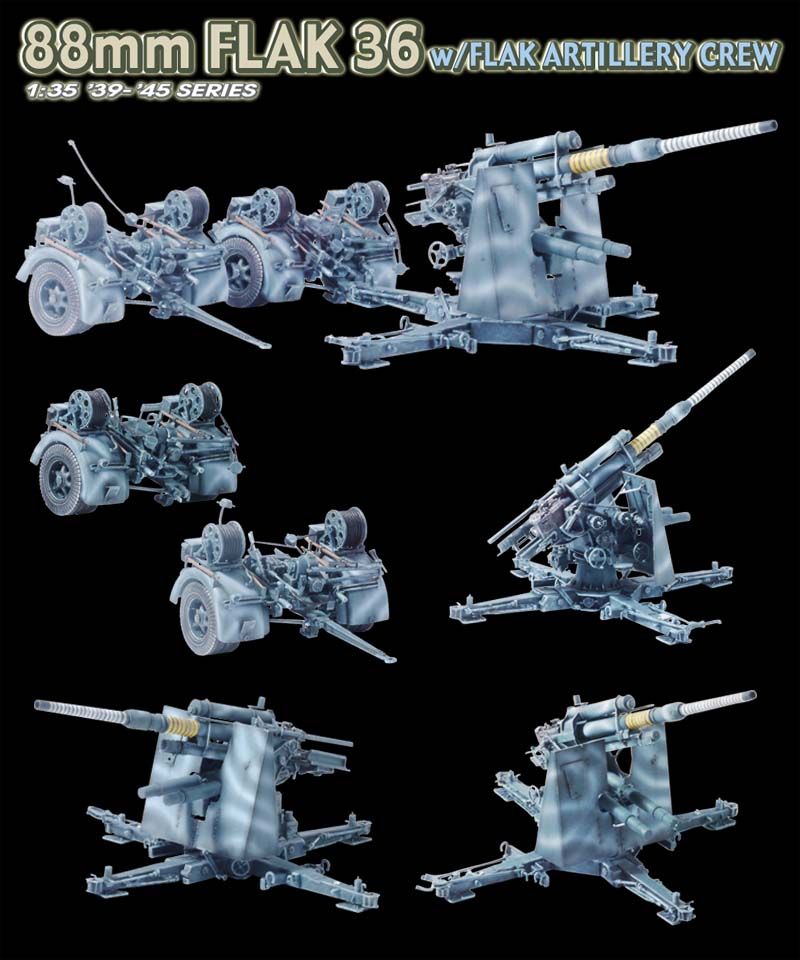 1/35 88mm Flak 36 w/Flak Artillery Crew