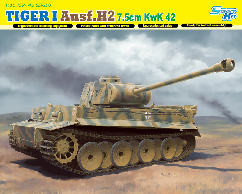 1/35 TIGER I Ausf.H2 7.5cm KwK 42 – Cyber Hobby