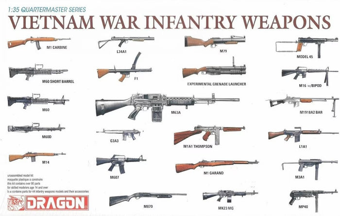 1/35 VIETNAM WAR INFANTRY WEAPONS