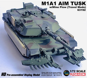 63192 - 1/72 M1A1 AIM TUSK w/Mine Plow (Travel Mode)