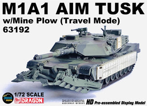 63192 - 1/72 M1A1 AIM TUSK w/Mine Plow (Travel Mode)