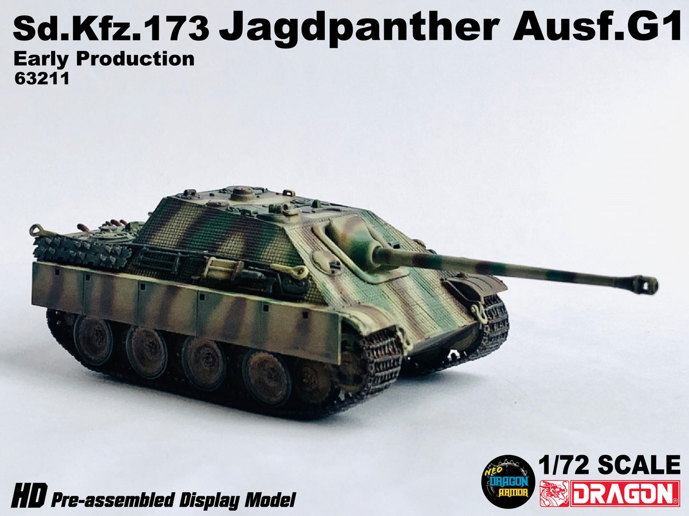 63211 - 1/72 Sd.Kfz.173 Jagdpanther Ausf.G1 Early Production – Cyber Hobby