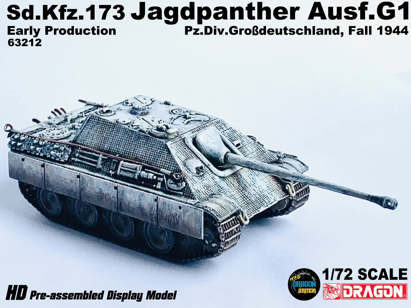 63212 - 1/72 Sd.Kfz.173 Jagdpanther Ausf.G1 Early Production Pz.Div.Gr ...