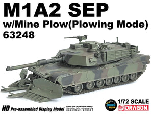 63248 - 1/72 M1A2 SEP /Mine Plow (Plowing Mode)