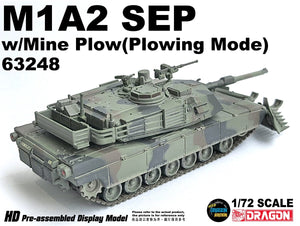 63248 - 1/72 M1A2 SEP /Mine Plow (Plowing Mode)