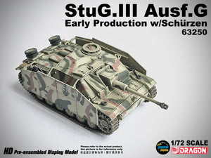 63250 - 1/72 StuG.III Ausf.G Early Production w/Schurzen  Pz.Abt.115, Italy 1943