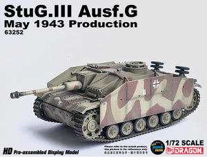 63252 - 1/72 StuG.III Ausf.G May 1943 Production w/Schurzen "Totenkopf", Kursk 1943