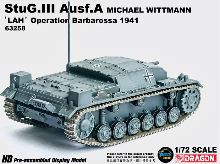 63258 - 1/72 StuG.III Ausf.A  "LAH" France 1940