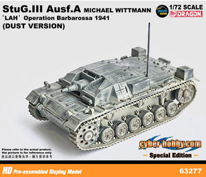 63277CH - 1/72 StuG.III Ausf.A MICHAEL WITTMANN 'LAH' Operation Barbarossa 1941 (DUST VERSION) (Cyber Hobby Special Item)