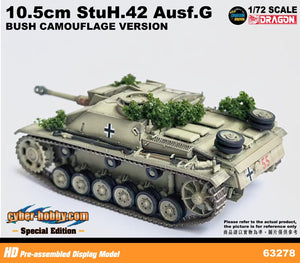 63278 - 1/72 10.5cm StuH.42 Ausf.G (Bush Camouflage Version) Pz.Reg.Herman Goring, Italy 1944  (Cyber Hobby Special Item)