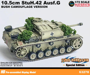 63278 - 1/72 10.5cm StuH.42 Ausf.G (Bush Camouflage Version) Pz.Reg.Herman Goring, Italy 1944  (Cyber Hobby Special Item)