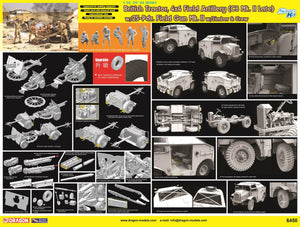 1/35 British Tractor, 4x4 Field Artillery (C8 Mk.II Late)  w/25-pdr. Field Gun Mk.II w/Limber & Crew