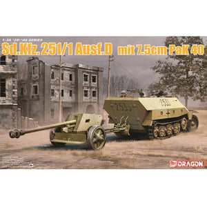 1/35 Sd.Kfz.251/1 Ausf.D mit 7.5cm PaK 40 (2 in 1)