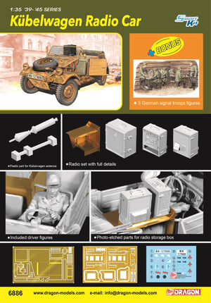 1/35 KÜBELWAGEN RADIO CAR w/GERMAN SIGNAL TROOPS