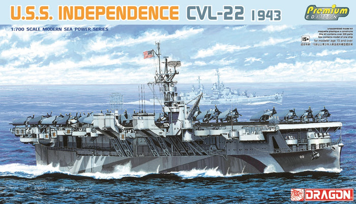 1/700 U.S.S. Independence CVL-22 1943