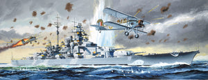 1/700 "SINK THE BISMARCK" 26-27 MAY 1941 GERMAN BISMARCK + RN SWORDFISH