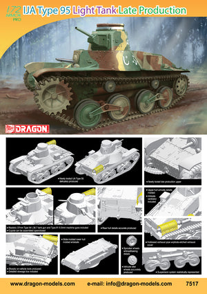 1/72 IJA TYPE 95 "HA-GO" LIGHT TANK LATE PRODUCTION