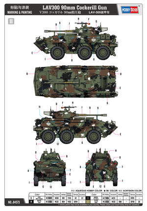 1/35 LAV300 90mm Cockerill Gun