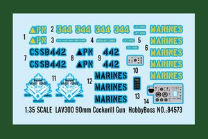 1/35 LAV300 90mm Cockerill Gun