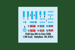 1/700 PLAN Type 094 Jin Class SSBN