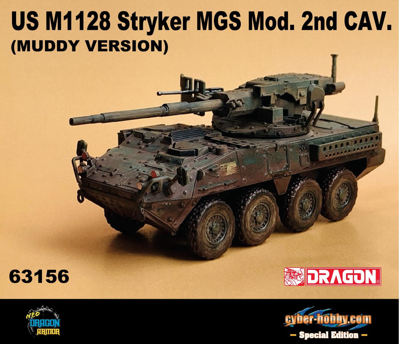 63156 - 1/72 US M1128 Stryker MGS Mod. 2nd CAV. (MUDDY VERSION) [cyber ...