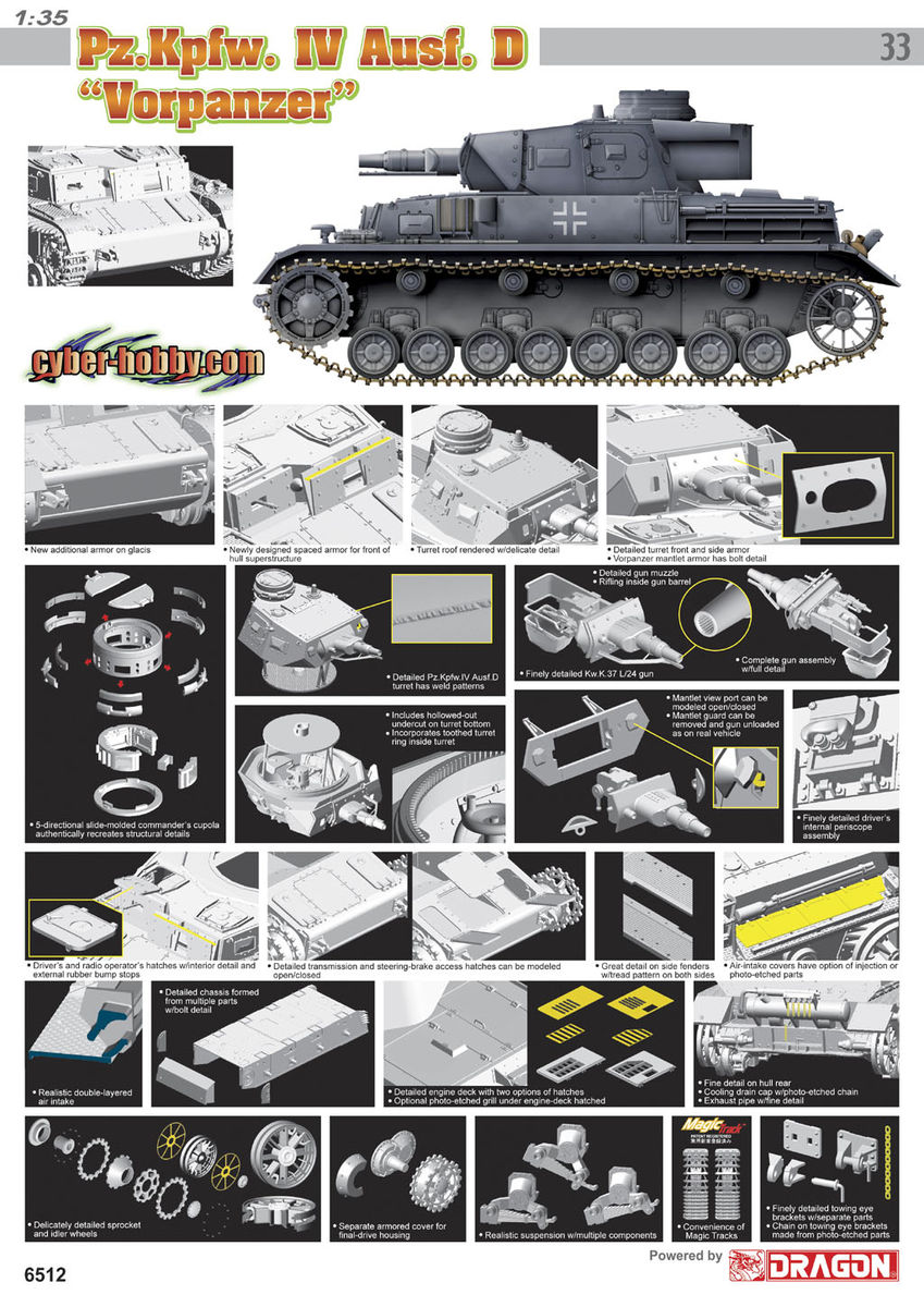 1/35 Pz.Kpfw.IV L/70(A) – Cyber Hobby