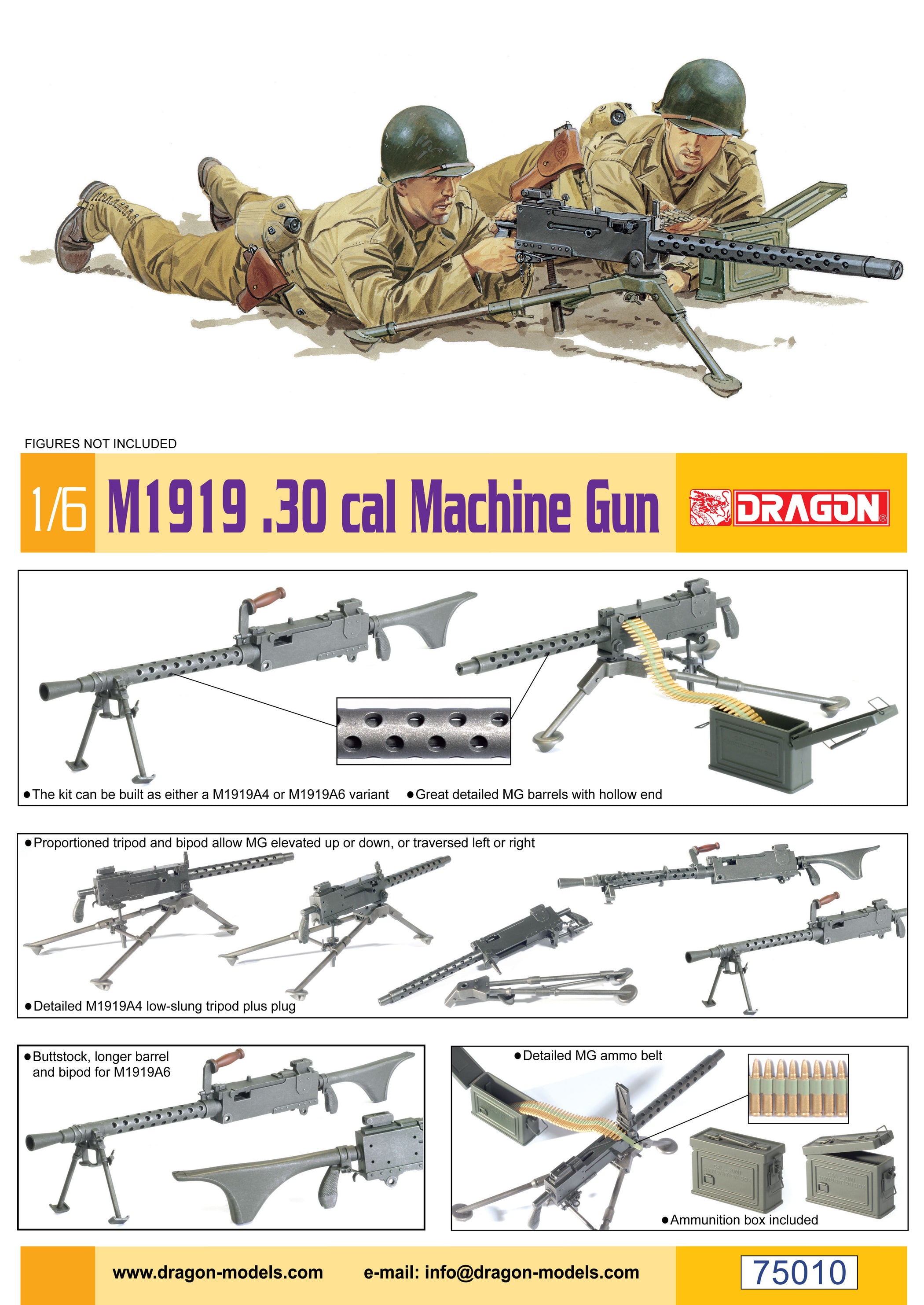 1/6 M1919 .30-cal Machine Gun – Cyber Hobby