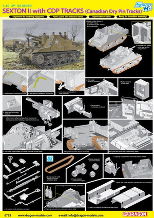 1/35 Sexton II with CDP Tracks (Canadian Dry Pin Tracks)