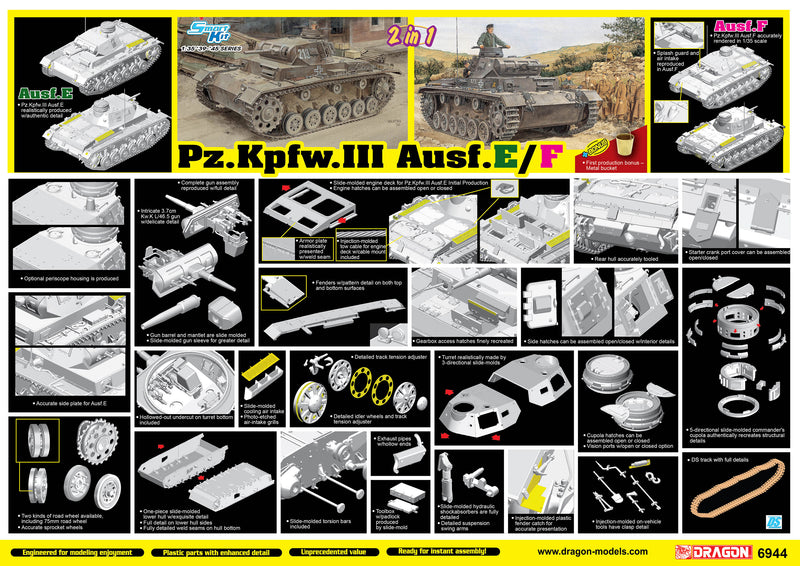 1/35 Pz.Kpfw.III Ausf.E/F (2 in 1) – Cyber Hobby