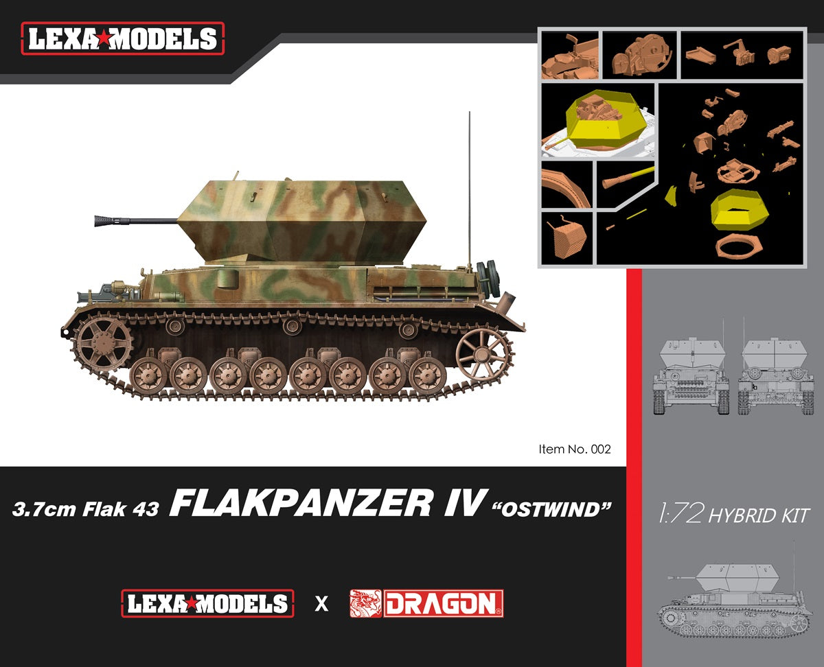 Dragon x Lexa: 1/72 3.7cm FlaK 43 Flakpanzer IV 