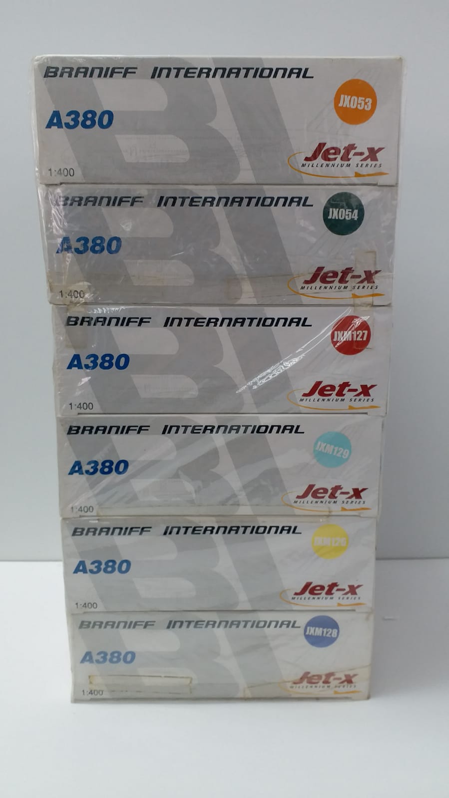 直売新品 Jet-X 1/400 JX054 A380QC BRANIFF INTERNATIONAL グリーン