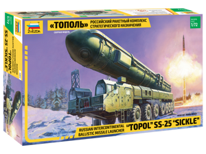 1/72 Russian intercontinental ballistic missile launcher Topol SS-25 –  Cyber Hobby